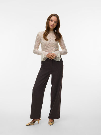 Vmbestie Hw Wide Pant Noos Brun