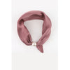SOLID COLOUR SCARF&PEARL Rosa