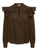 Jdyalba L/s V-Neck Emb Top Wvn Exp Mellombrun