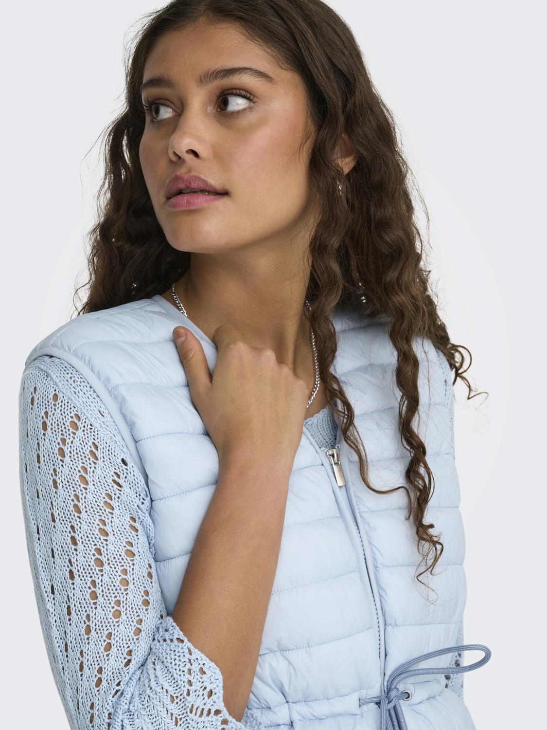 Jdyrenee Quilt Waistcoat Otw Sij Blå