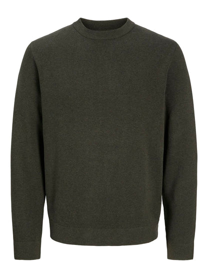 Jprblamilano Stitch Knit Crew Neck Sn Grønn