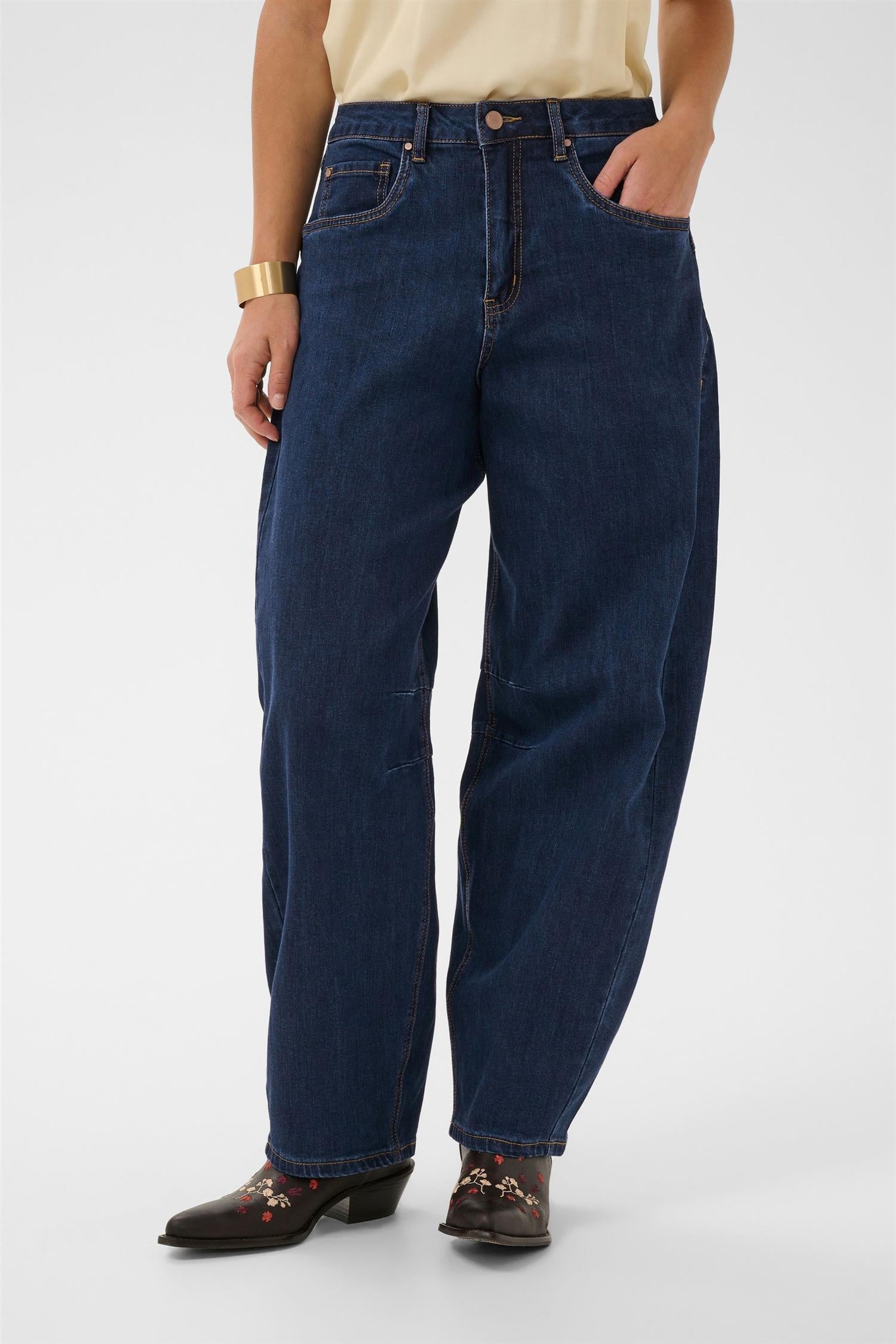 Crbahren Ankl  Balloon Jeans-Relaxed Fit Blå