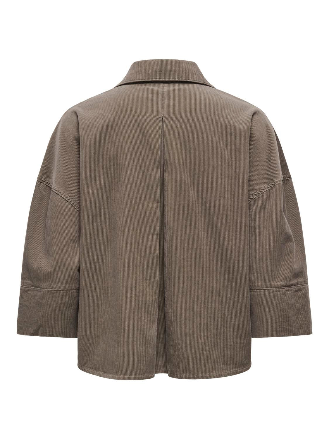 Onlnessa 3/4 Cord Shirt Cc Pnt Grønn