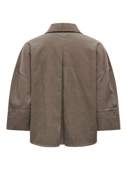 Onlnessa 3/4 Cord Shirt Cc Pnt Grønn