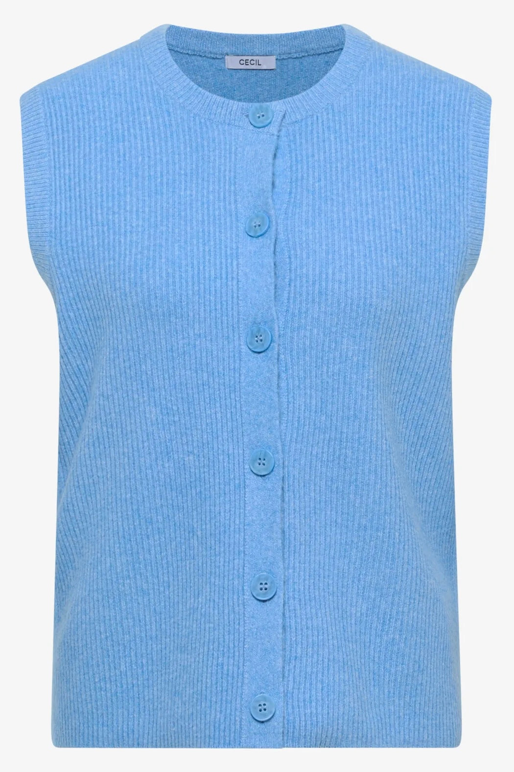 RIB MIX VEST Blå