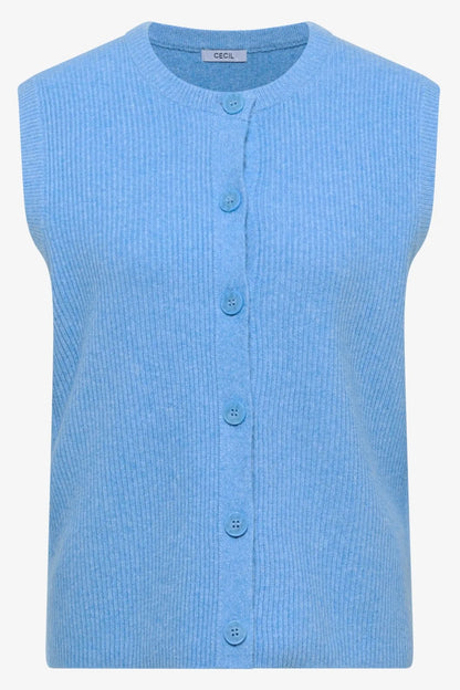 RIB MIX VEST Blå
