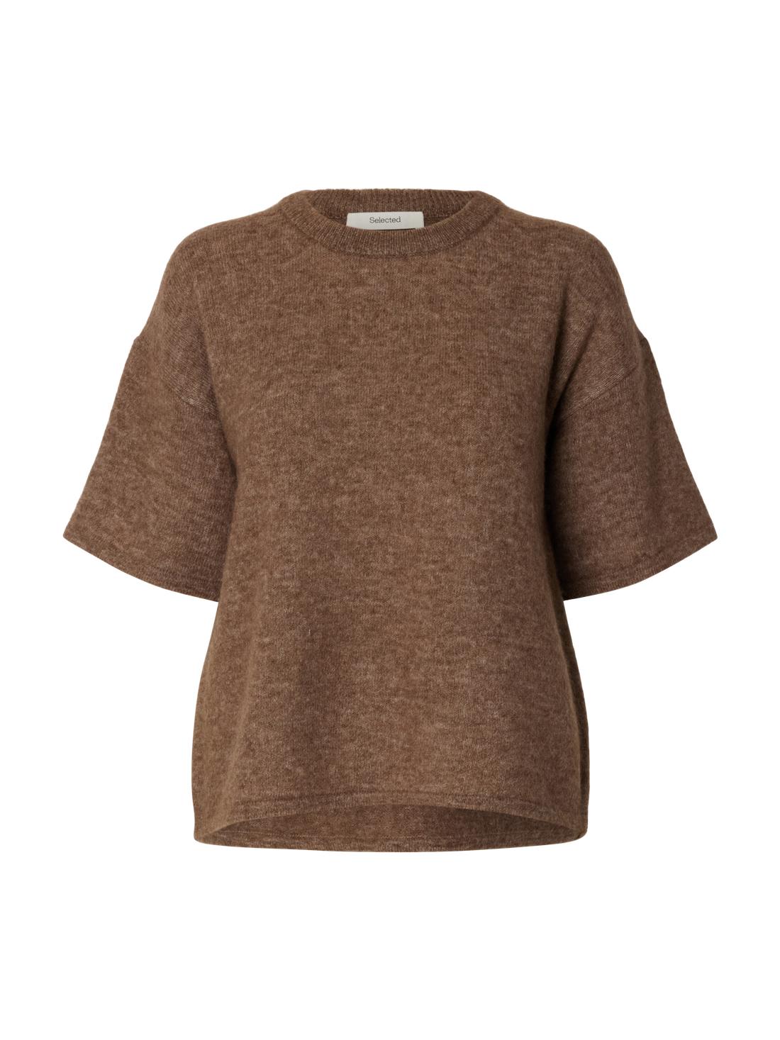 Slwlulu 2/4 Knit O-Neck Noos Brun