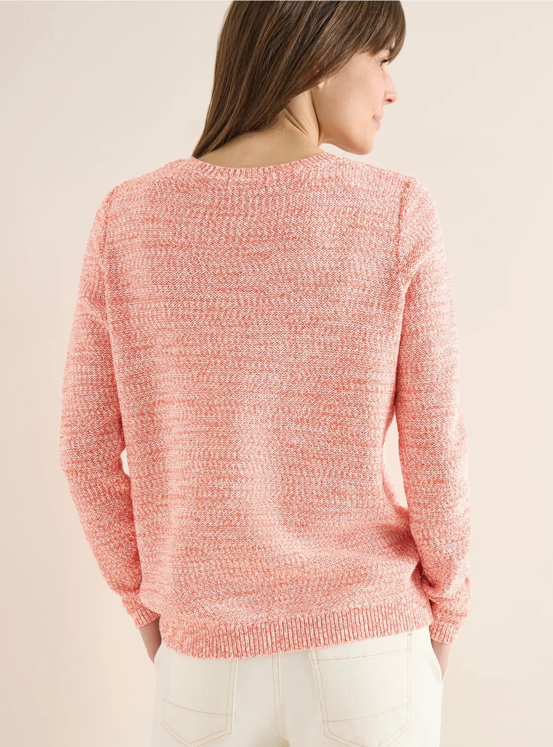 TOS Space-dye tape sweater Rød