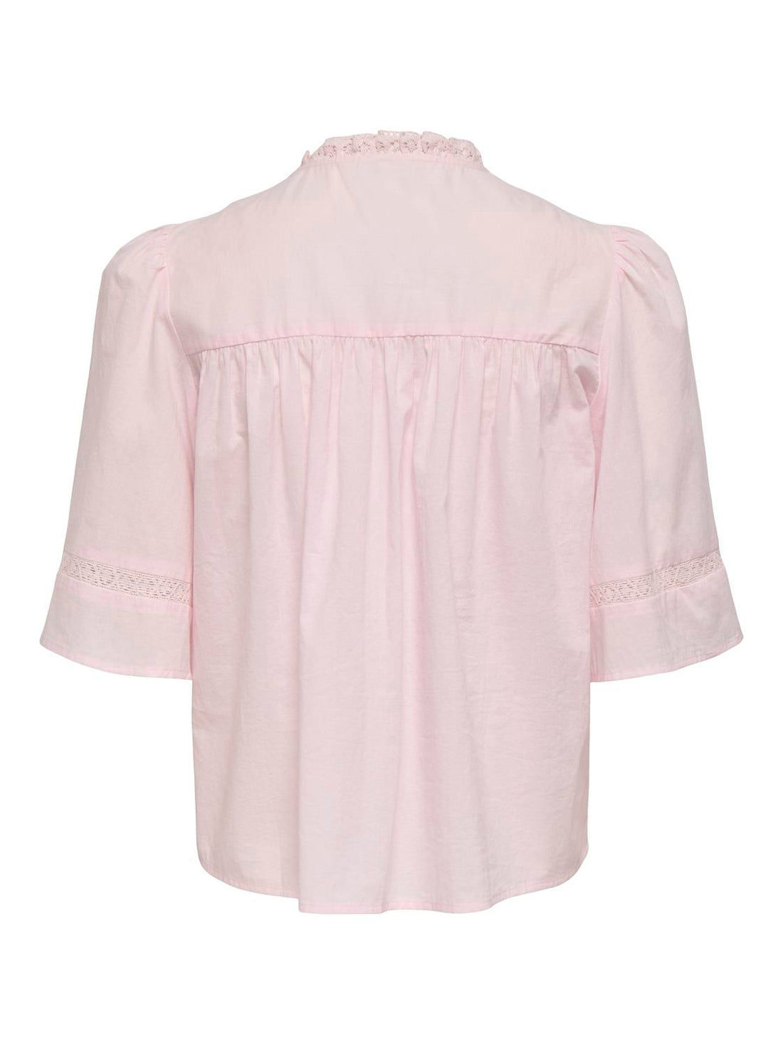 Jdyjulie 2/4 Lace Detail Top Wvn Exp Rosa
