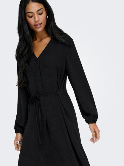 Jdydivya Life L/s Midi Dress Wvn Dia Sort