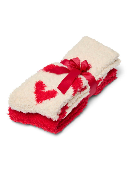 Vmdora Fluffy Socks 2-Pack Xmas Rød