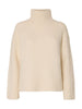 Slwgabriella Ls Knit High Neck Noos Hvit
