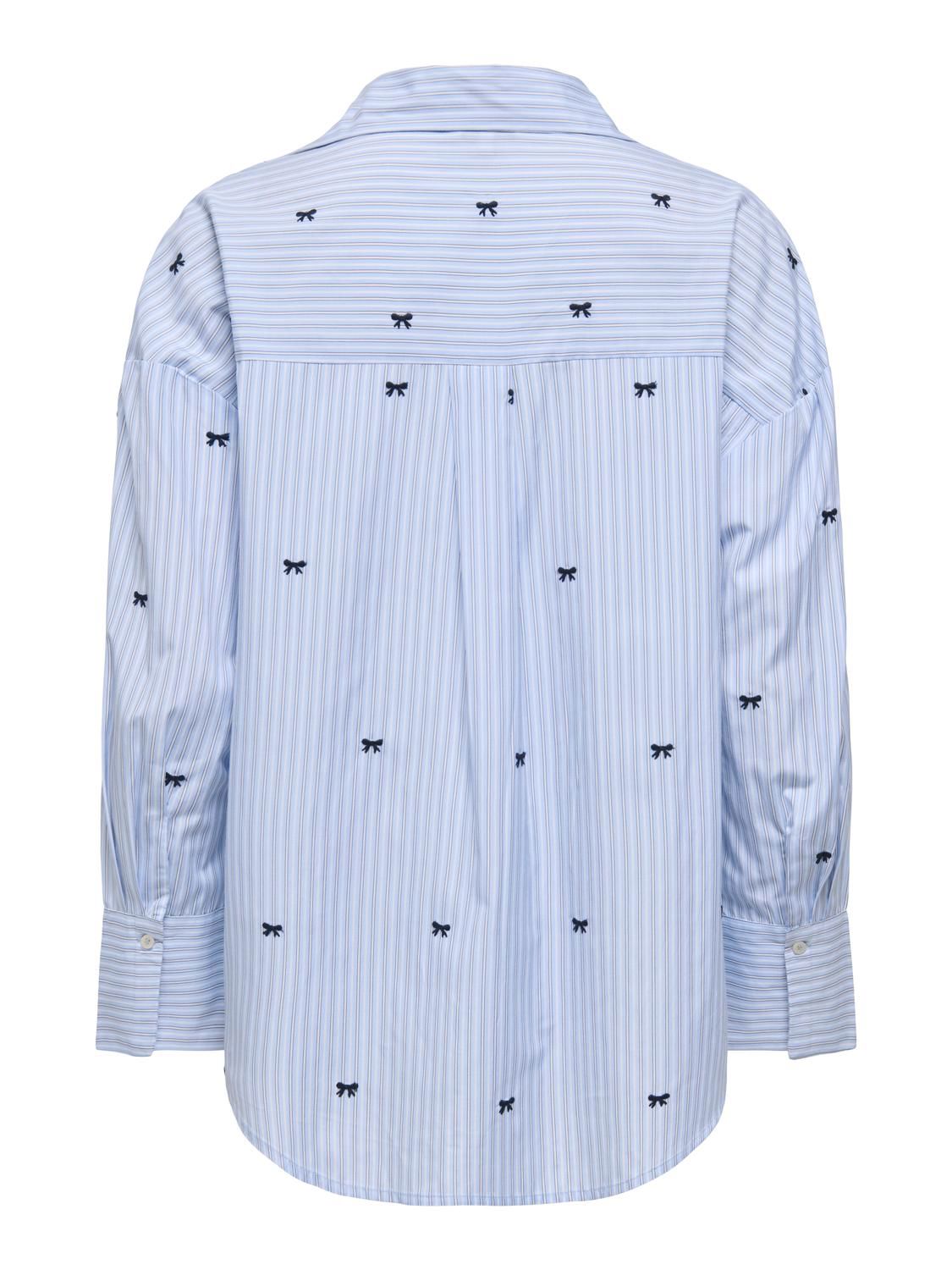 Onloregon Zeidi Ls Bow Shirt Noos Wvn Blå