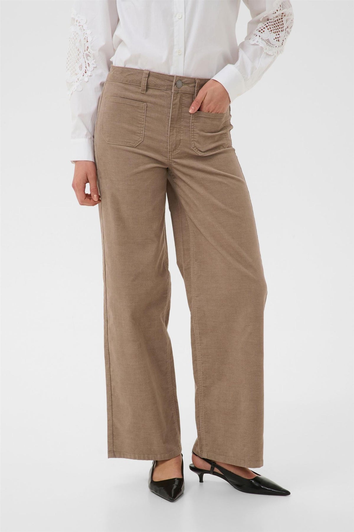 Kabecca Pocket Pants Beige