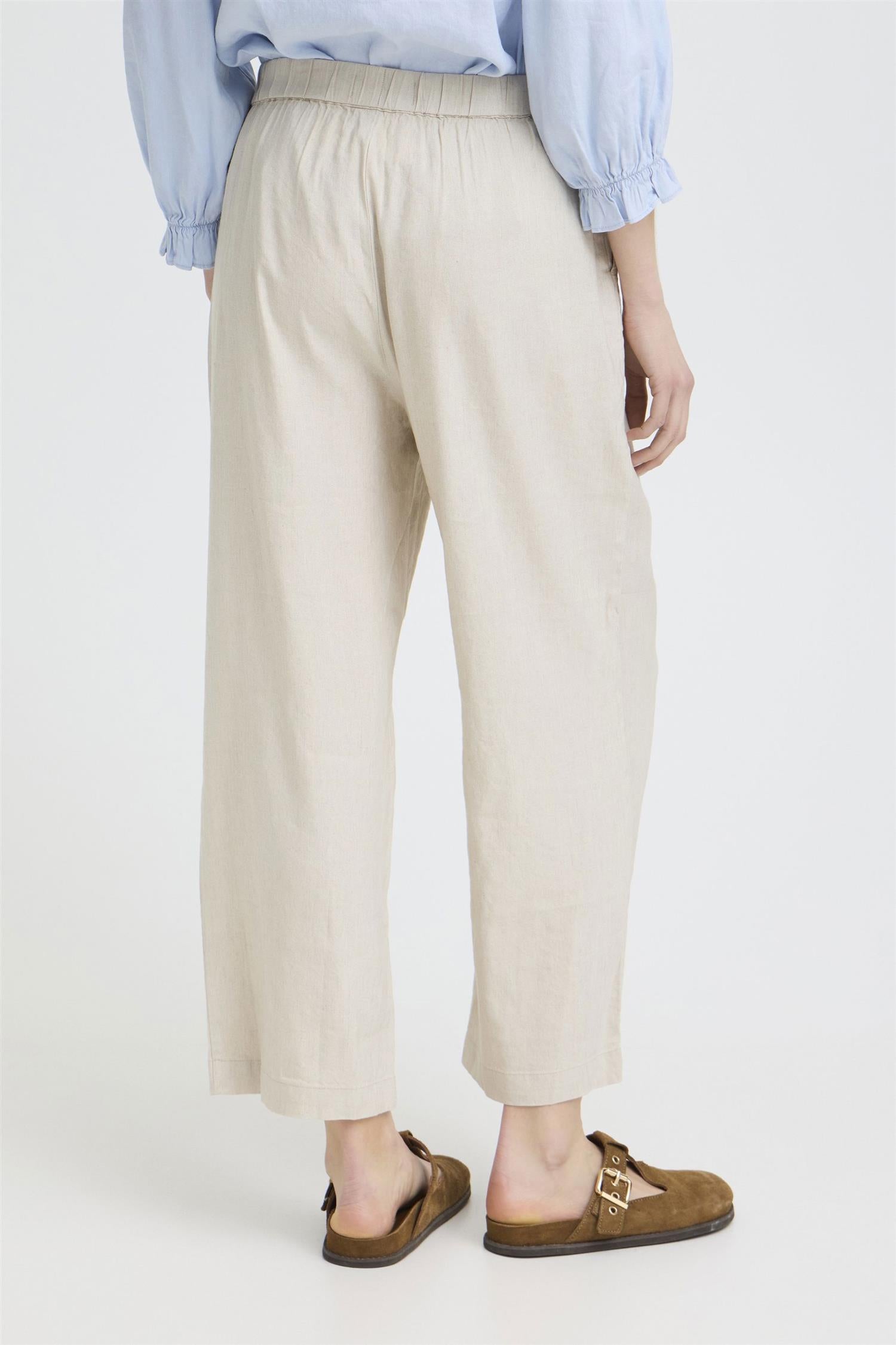 Pzluca Pant Wide Leg Beige