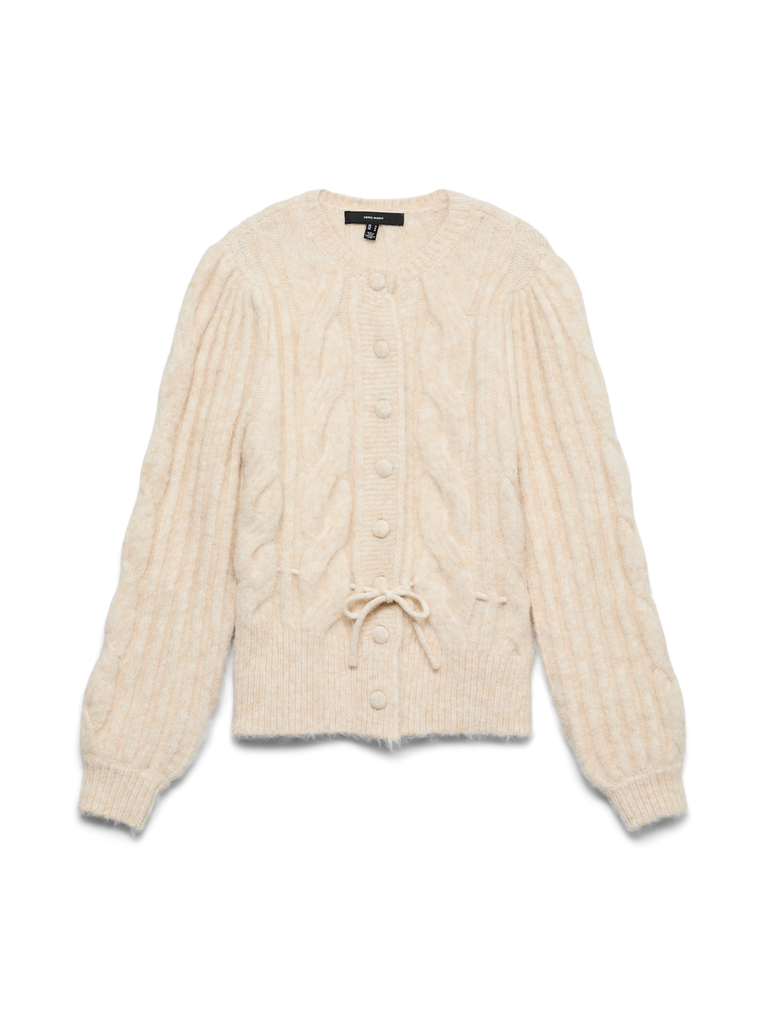 Vmlisa Ls String Cardigan Lcs Beige