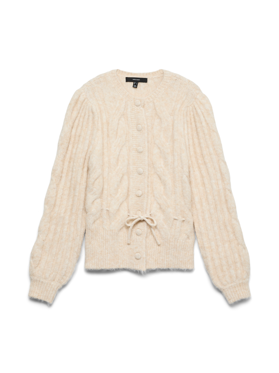 Vmlisa Ls String Cardigan Lcs Beige