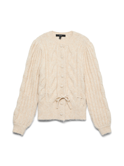 Vmlisa Ls String Cardigan Lcs Beige