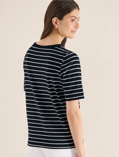 NOS striped slubyarn shirt Blå
