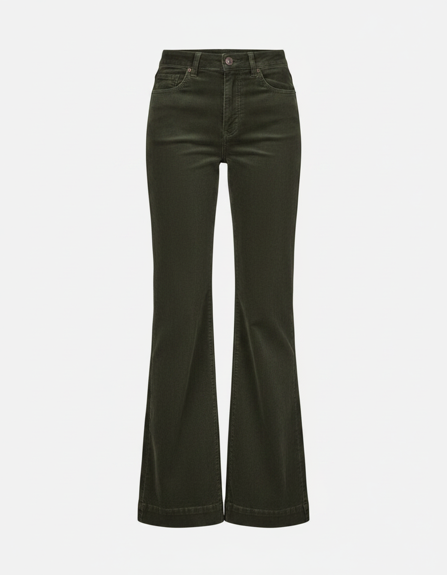 Annika Classic Cord Grønn