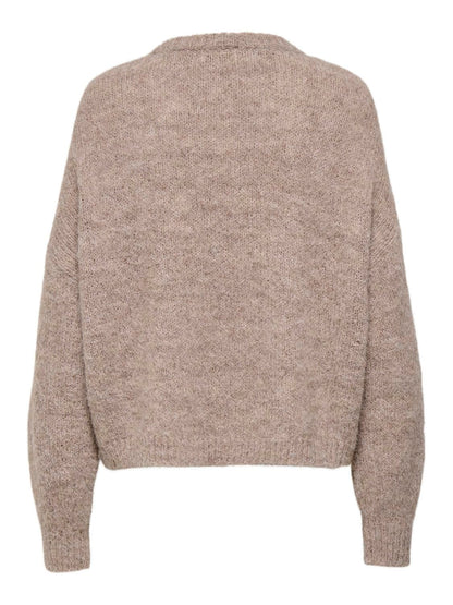 Jdyzoey Ella L/s On Stitch Pullover Knt Beige