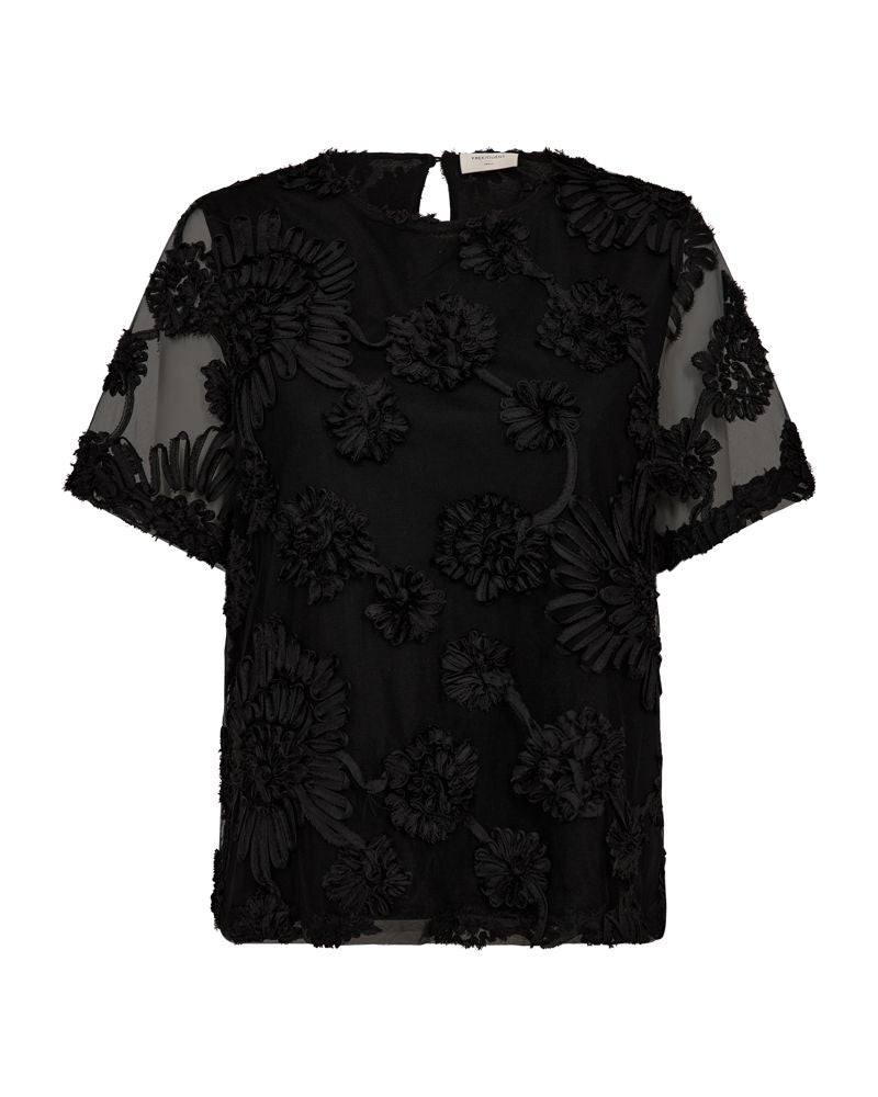 Fqsira-Blouse Sort