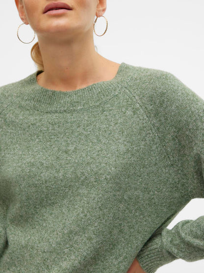 Vmdoffy Ls O-Neck Blouse Ga Noos Grønn