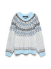 Vmjuliana Ls O-Neck Pullover Boo Grå