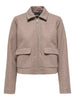 Onlvela Zip Short Jacket Otw Noos Grå