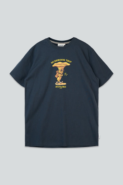 Mushroom Trip T-Shirt Blå