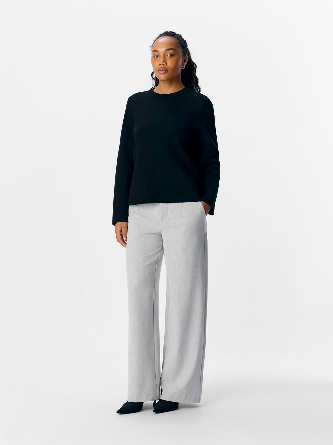 Objreynard O-Neck Pullover Noos Sort