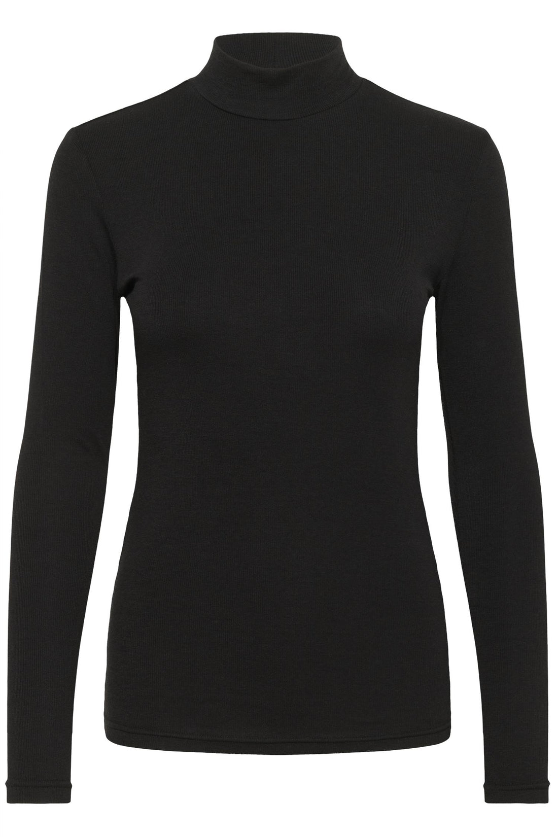 Kaiben Roll Neck T-Shirt Black Deep