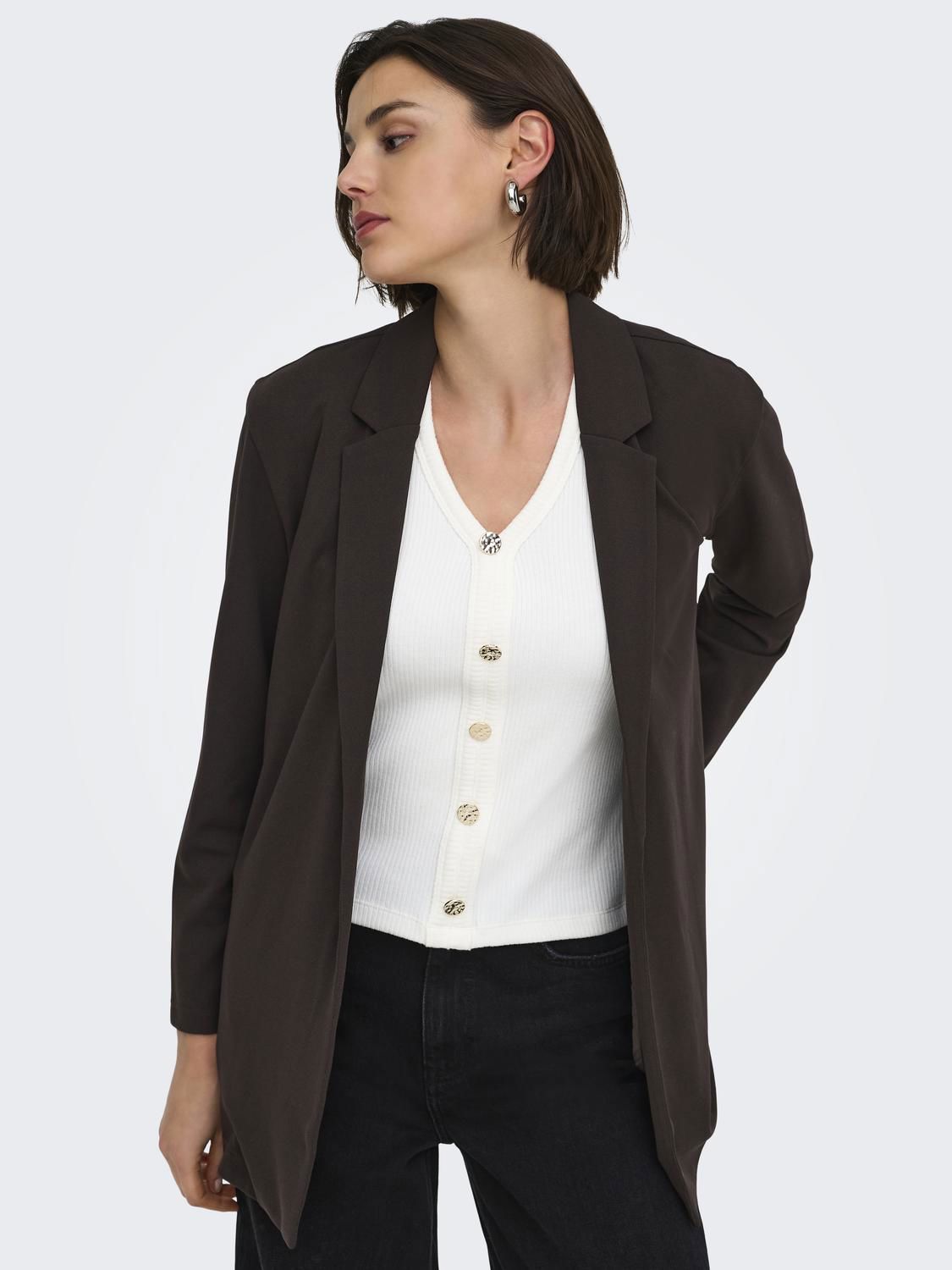 Jdygeggo Life L/s Blazer Jrs Noos Brun