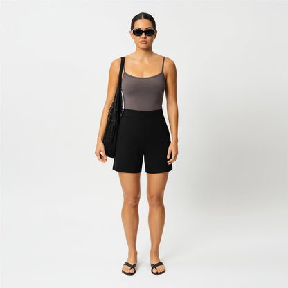 Light Ponte Shorts Svart