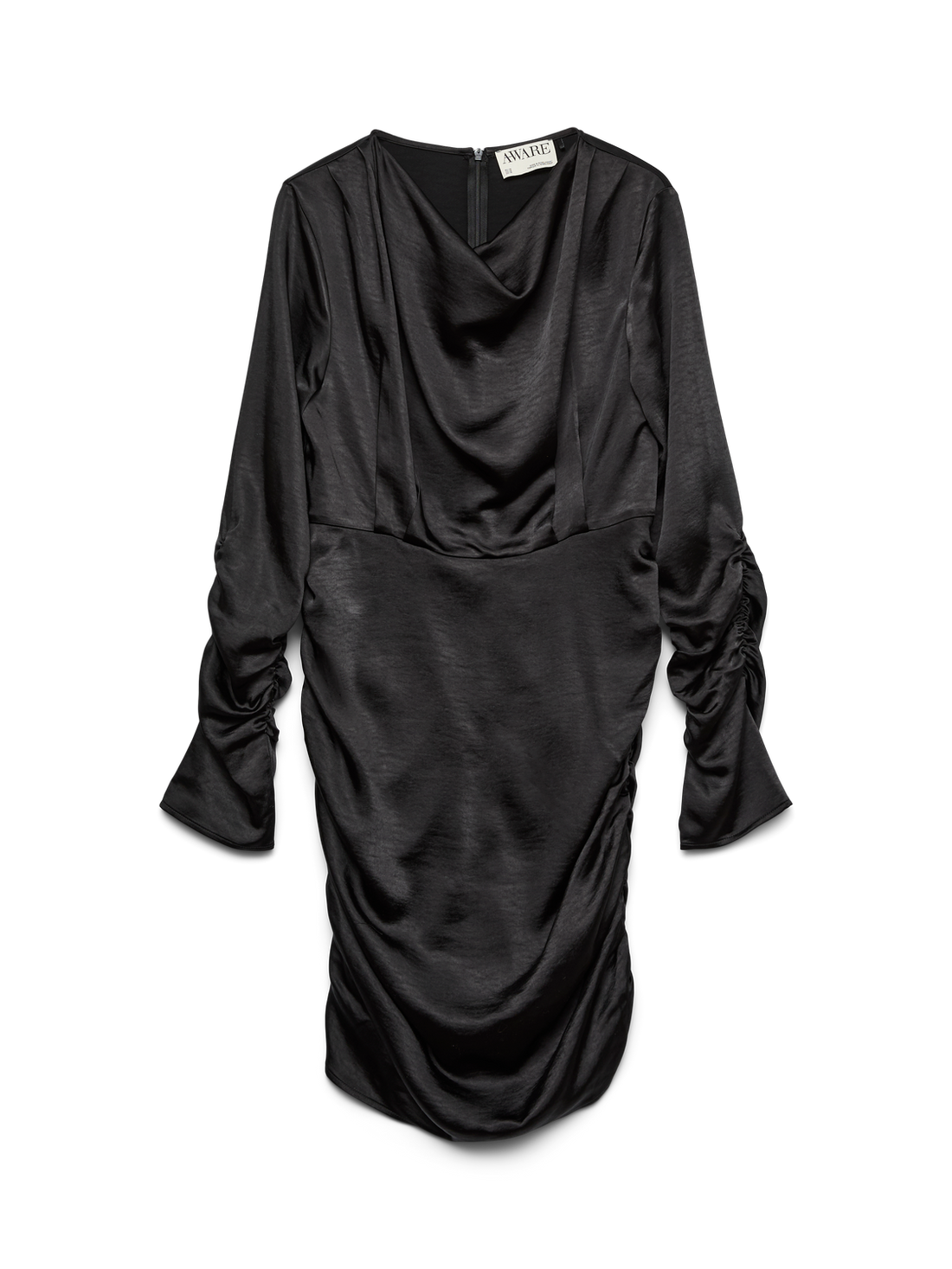 Awbea Ls Cowl Neck Short Dress Sort