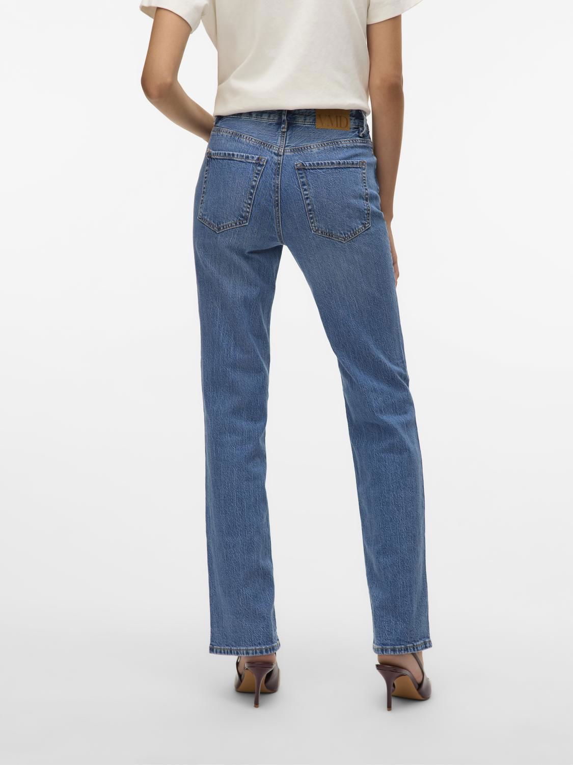 Vmtessa Hr Straight Jeans Li3114 Ga Noos Blå