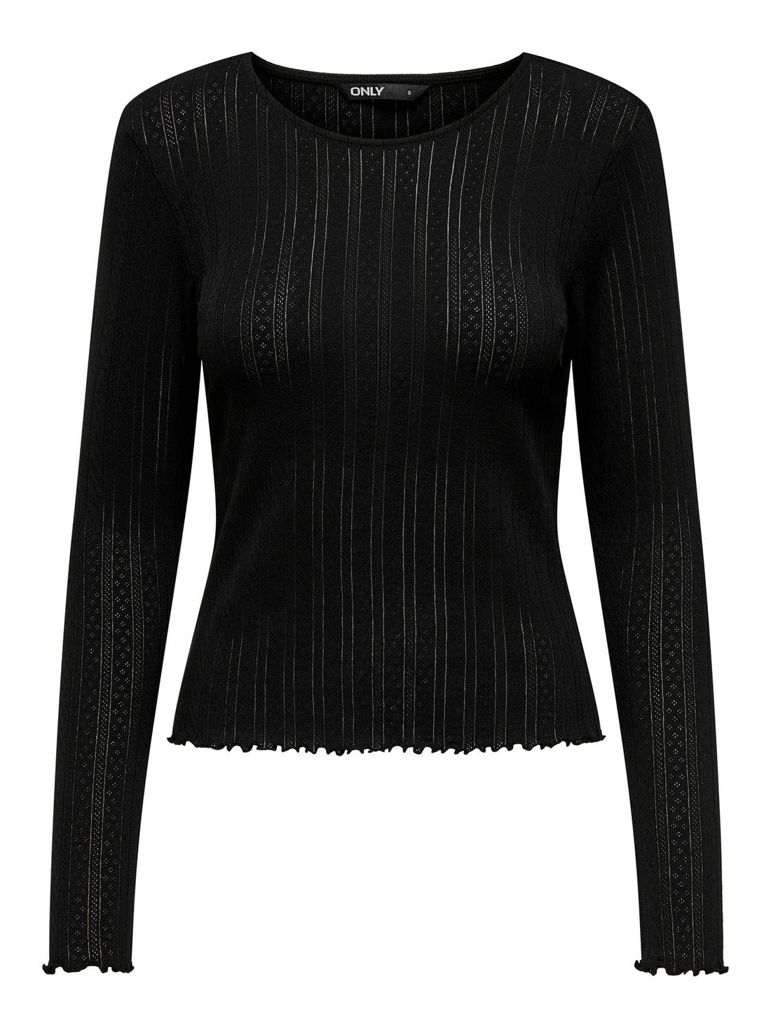 Onlcarlotta L/s Top Noos Jrs Sort