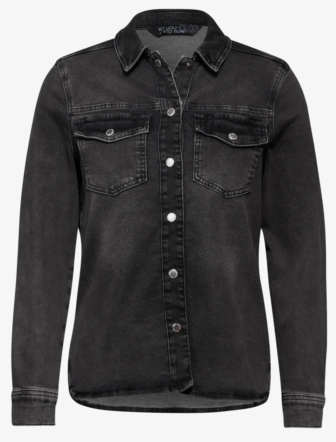 Denim overshirt Mørkegrå