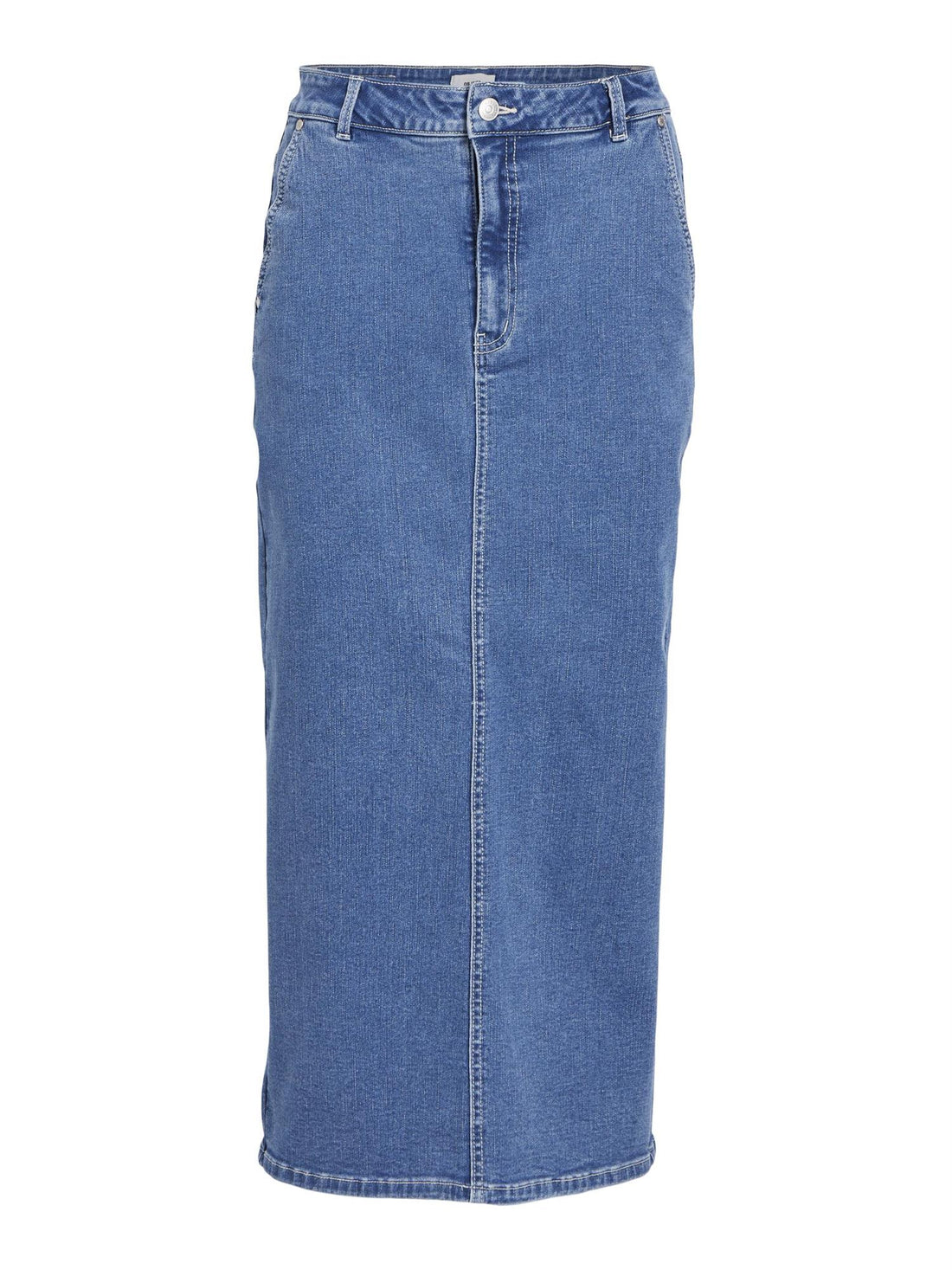 OBJTALIA HW DENIM SKIRT Blå