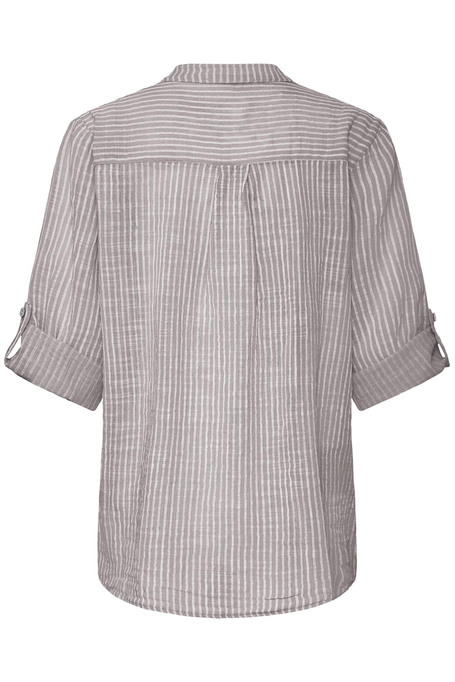 Sbxalexa Stripe Blouse Grå