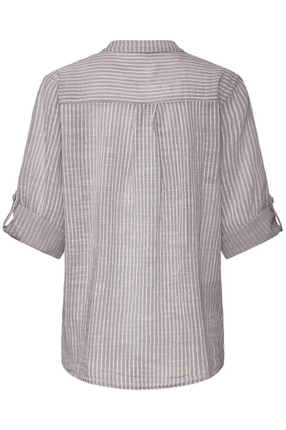 Sbxalexa Stripe Blouse Grå