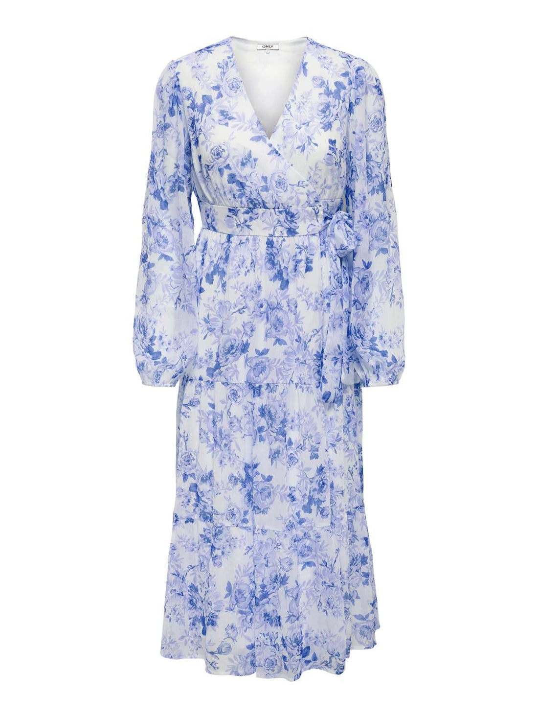 Onlmiriam Ls Wrap Midi Dress Cs Wvn Blå