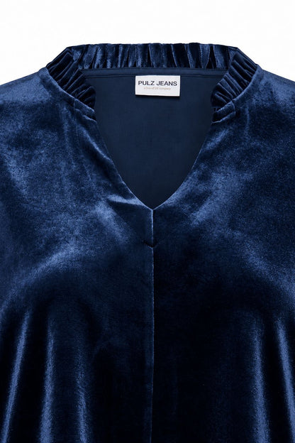 Pzbarbara Ls  Blouse Blå
