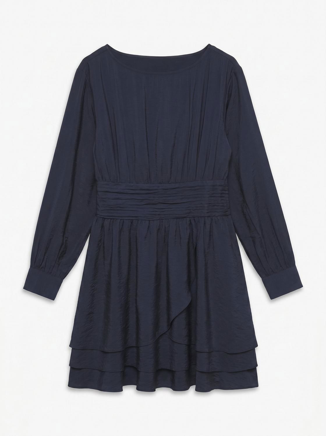 Vmmacey Lise Ls Short Dress Wvn Exp Blå