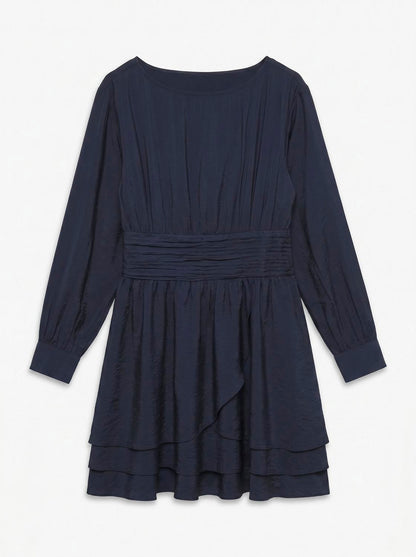 Vmmacey Lise Ls Short Dress Wvn Exp Blå