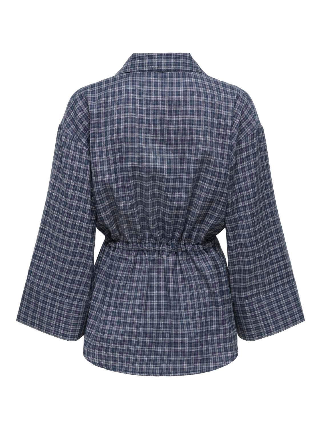 Jdyrikka 7/8 Tunnel Shirt Wvn Blå