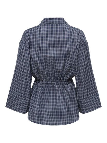 Jdyrikka 7/8 Tunnel Shirt Wvn Blå