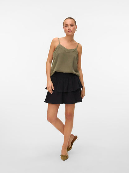 Vmnatali Hw Smock Short Skirt Wvn Noos Sort