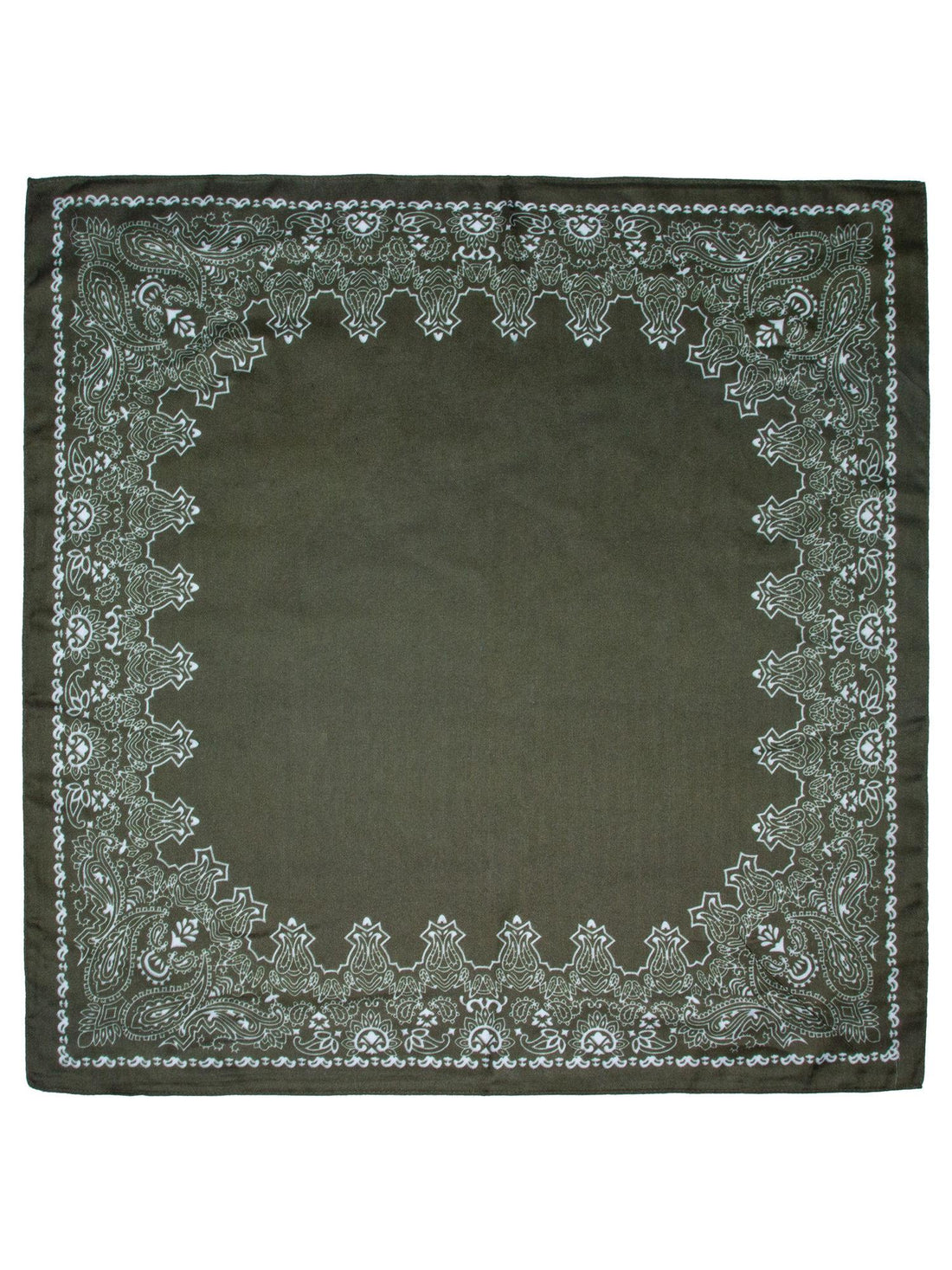 Skjerf M/kant 70x70 Grønn
