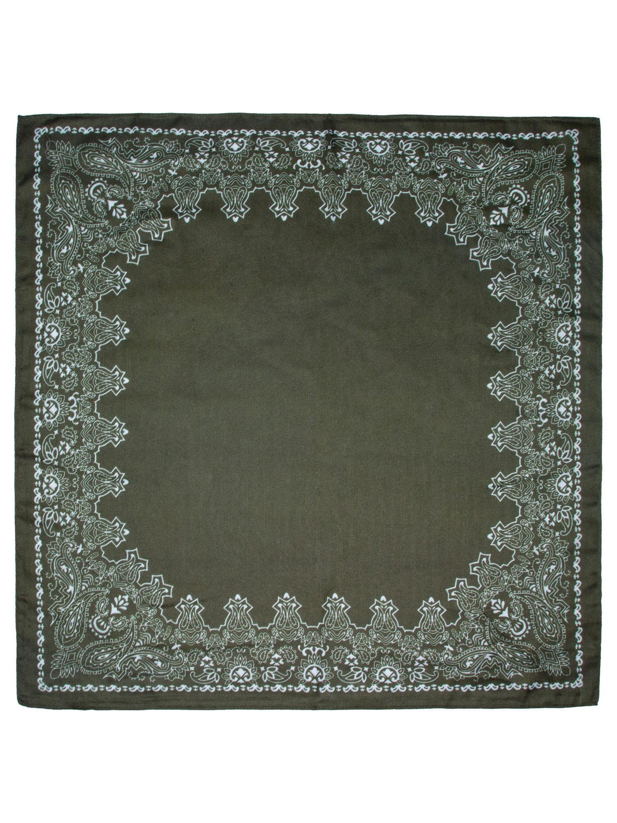 Skjerf M/kant 70x70 Grønn